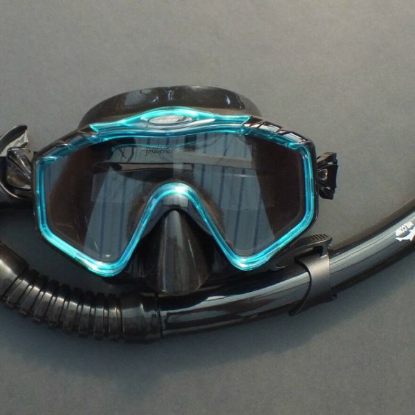 New Mask and Dry Snorkel – Snorkelling Diving Liquid Silicone Set WIL-DS-33A