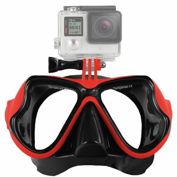 With GoPro Bracket Liquid  Silicone Mask for Snorkelling Scuba Diving WIL-DM-GPR