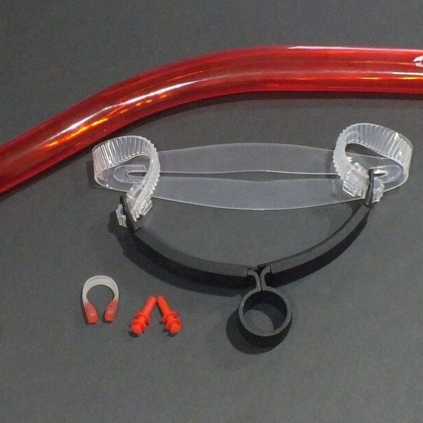 New Swimmers Snorkel WIL-SN-10R Swimming Training Aid FREE NOSE CLIP & EAR PLUGS