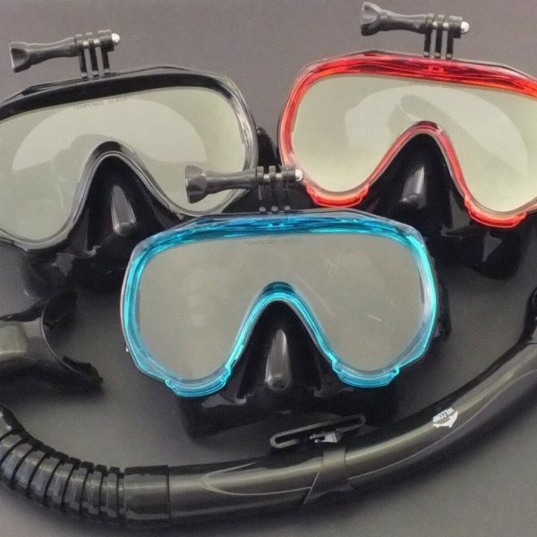 GoPro Mask and Dry Snorkel – Snorkeling Diving Liquid Silicone Set WIL-DS-32