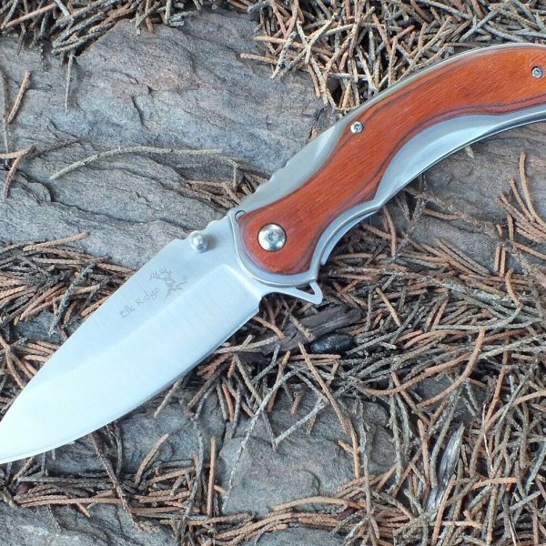 ELK RIDGE Folding Knife with Drop Point Blade ER-924SL