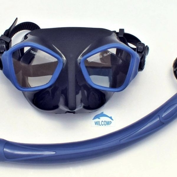 Mask and Snorkel Set for Diving, Freediving and Spearfishing WIL-DS-27B