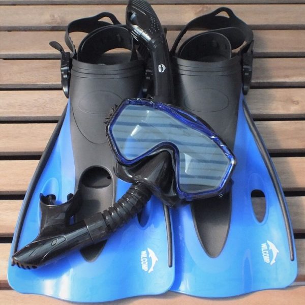 NEW WILCOMP Swimming/Snorkelling Set WIL-SS-33 fins/mask/dry snorkel