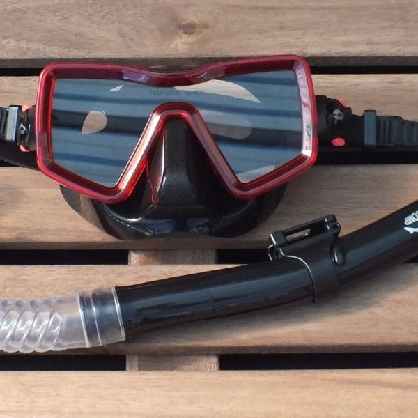 Snorkeling Diving Silicone Set WIL-DS-24O Mask and Dry Snorkel WILCOMP