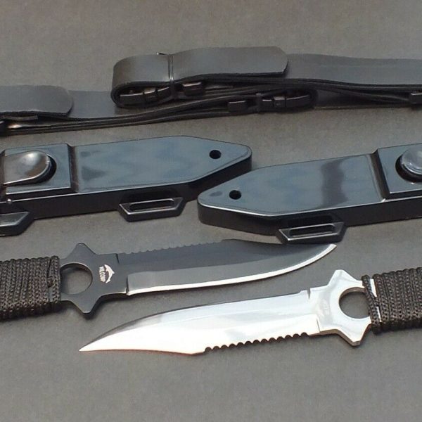 2 x Scuba Diving, Snorkelling Spearfishing Outdoor WILCOMP Knives WIL-DK-05MST