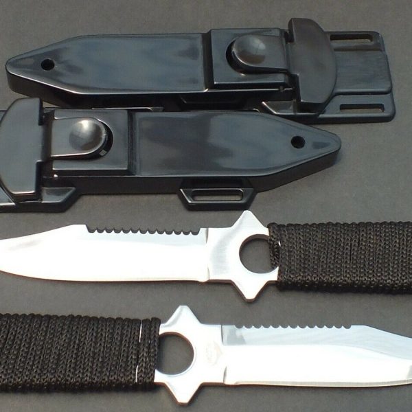 2 x Scuba Diving, Snorkeling Spearfishing Outdoor WILCOMP Knives WIL-DK-05ST