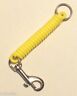 Spring Coil Lanyard with Stainless Steel Swivelling Bolt Snap