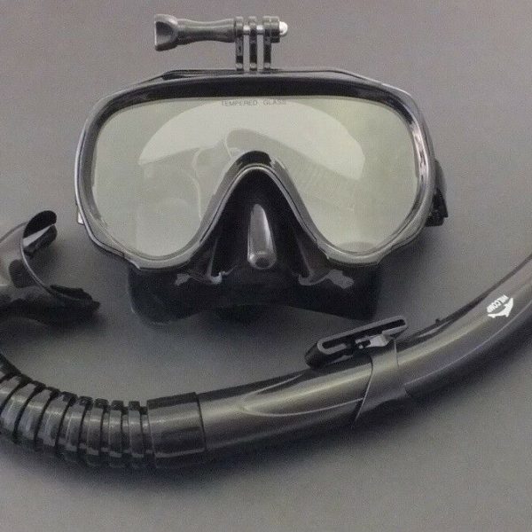 New Snorkeling Diving Liquid Silicone Set WIL-DS-32B with GoPro mask
