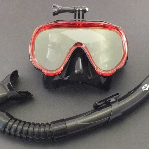 New Snorkelling Diving Liquid Silicone Set WIL-DS-32R with GoPro mask