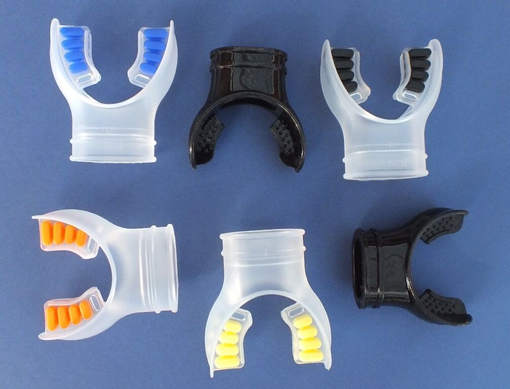 Mix 6 Silicone Mouth Pieces for Scuba Diving Regulators & Snorkels ****SAVE