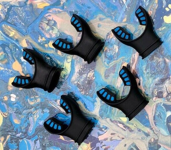 5 Silicone Mouth Pieces for Scuba Diving Regulators & Snorkels WIL-MP-01Bl