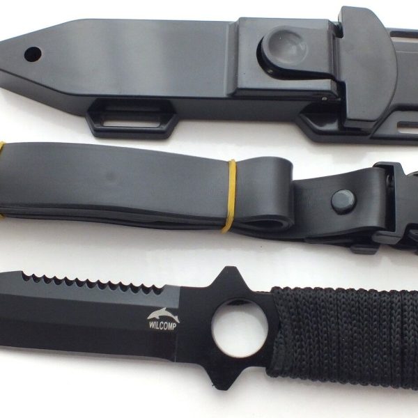 Scuba Diving, Snorkeling, Spearfishing WILCOMP Knife WIL-DK-05 with Straps