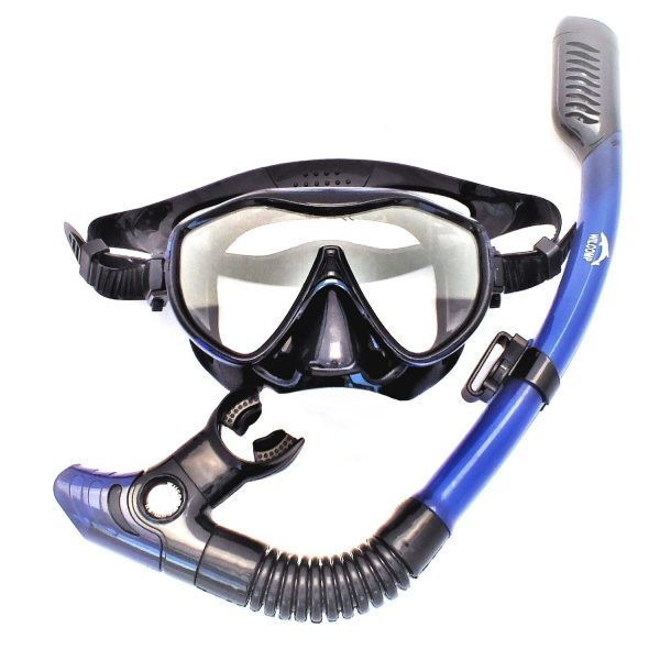 Snorkeling Diving Liquid Silicone Set WIL-DS-55B  Dry Snorkel and Mask Set