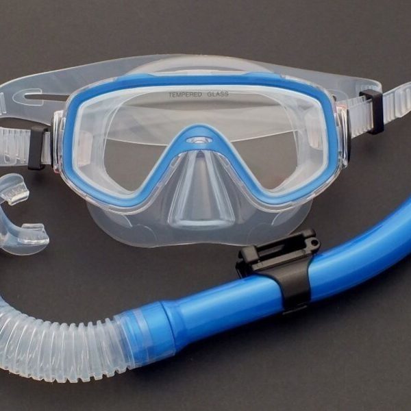 Children Snorkeling Silicone Set for 4-10 years old WIL-DS-16 with Dry Snorkel