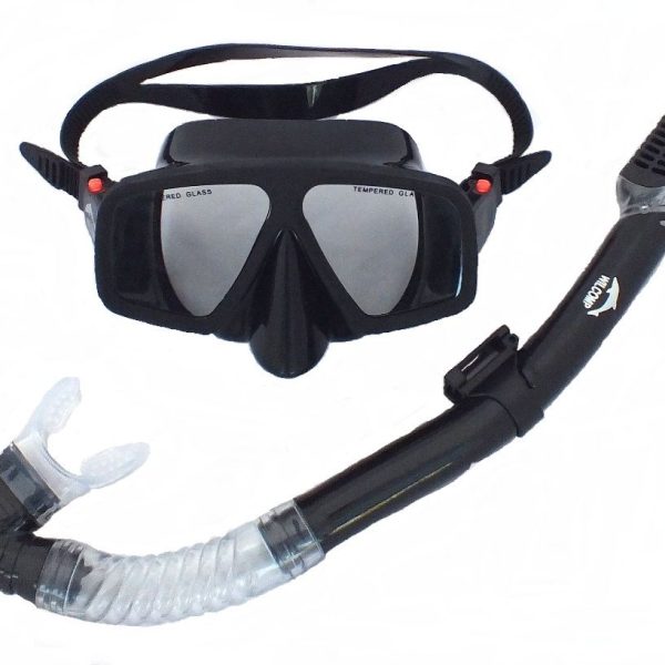 Frameless Mask & Dry Snorkel – Silicone Set WIL-DS-10B Snorkelling/Scuba Diving