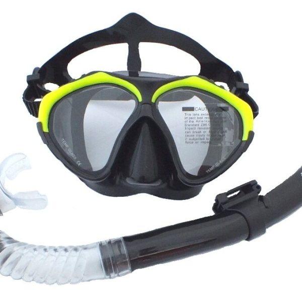 NEW Snorkeling/Diving Liquid Silicone Set WIL-DS-2Y mask and dry snorkel set