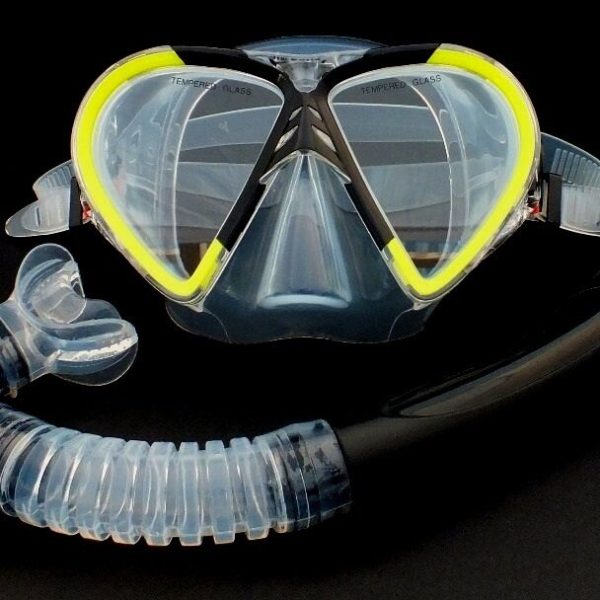 Snorkeling Diving Silicone Set WIL-DS-9Y   *100% dry snorkel and mask
