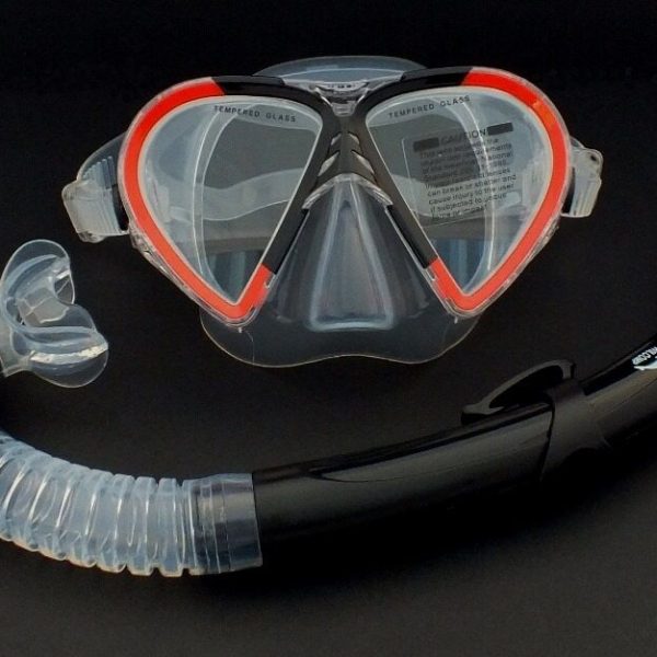 WILCOMP Snorkeling/Diving Silicone Set WIL-DS-9  *100% dry snorkel and mask