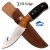 ELK RIDGE Hunting Survival Fixed Blade Knife w/ Leather Sheath ER-533