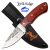 ELK RIDGE Hunting Survival Fix Blade Knife with Sheath ER-200-18WD