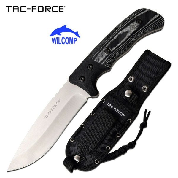 TAC-FORCE TF-FIX006BK FIXED BLADE KNIFE w/ G10 Handle
