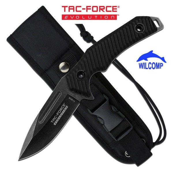 TTAC-FORCE EVALUATION TFE-FIX006-BK Fixed Blade Knife