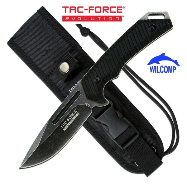 TAC-FORCE EVALUATION TFE-FIX005-BK Fixed Blade Knife