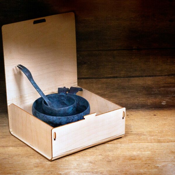 KUPILKA ecological dishware set PREMIUM S: BLUEBERRY